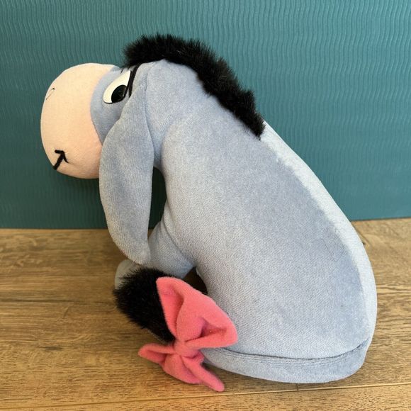 Mattel Eeyore 10" Inch Plush Stuffed Animal Arco Toys Winnie Pooh Fluffy Hair - Picture 3 of 6